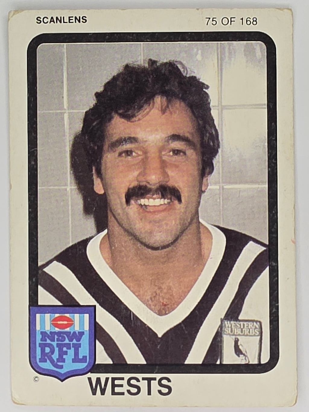 NRL 1981 Scanlens Rugby League #075 Paul Merlo Western Suburbs Magpies