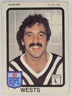 NRL 1981 Scanlens Rugby League #075 Paul Merlo Western Suburbs Magpies