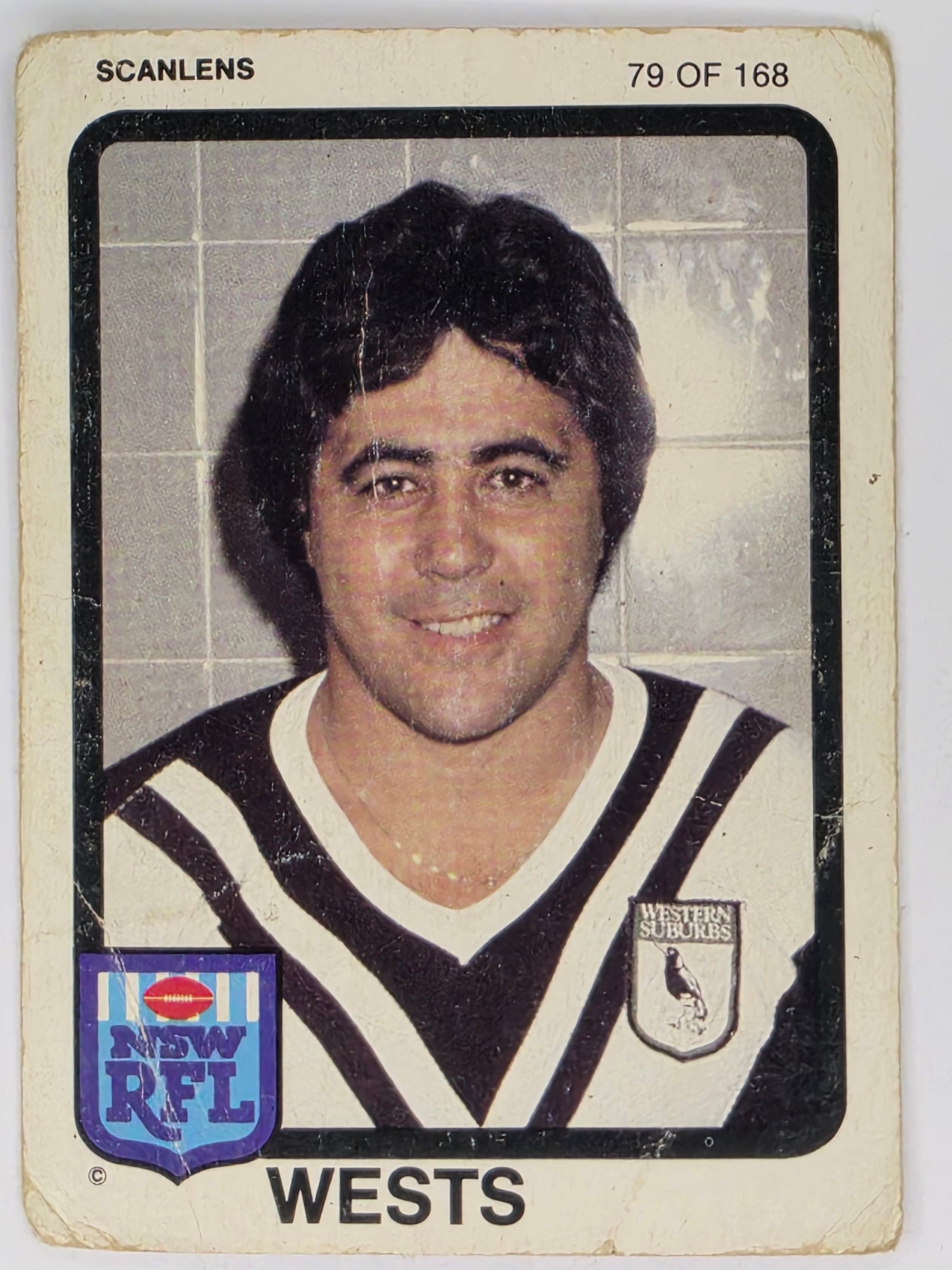 NRL 1981 Scanlens Rugby League #079 Ted Goodwin Western Suburbs Magpies (a)