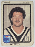 NRL 1981 Scanlens Rugby League #082 Tom Arber Western Suburbs Magpies