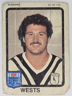 NRL 1981 Scanlens Rugby League #082 Tom Arber Western Suburbs Magpies
