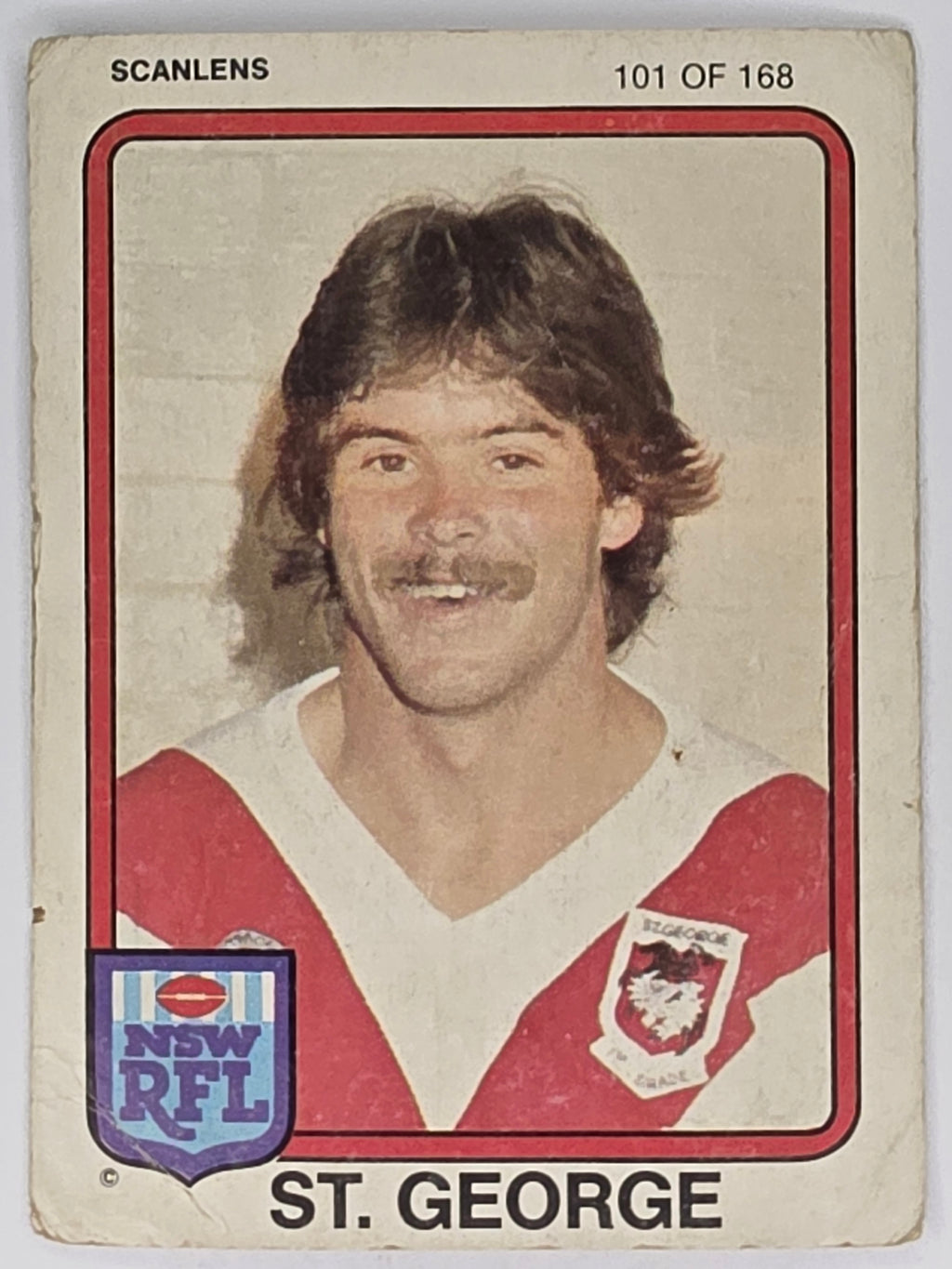 NRL 1981 Scanlens Rugby League #101 Steve Morris St. George Dragons