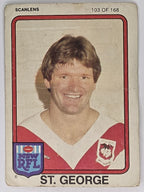 NRL 1981 Scanlens Rugby League #103 Graeme Wynn St. George Dragons