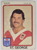 NRL 1981 Scanlens Rugby League #105 Robert Stone St. George Dragons