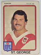 NRL 1981 Scanlens Rugby League #105 Robert Stone St. George Dragons
