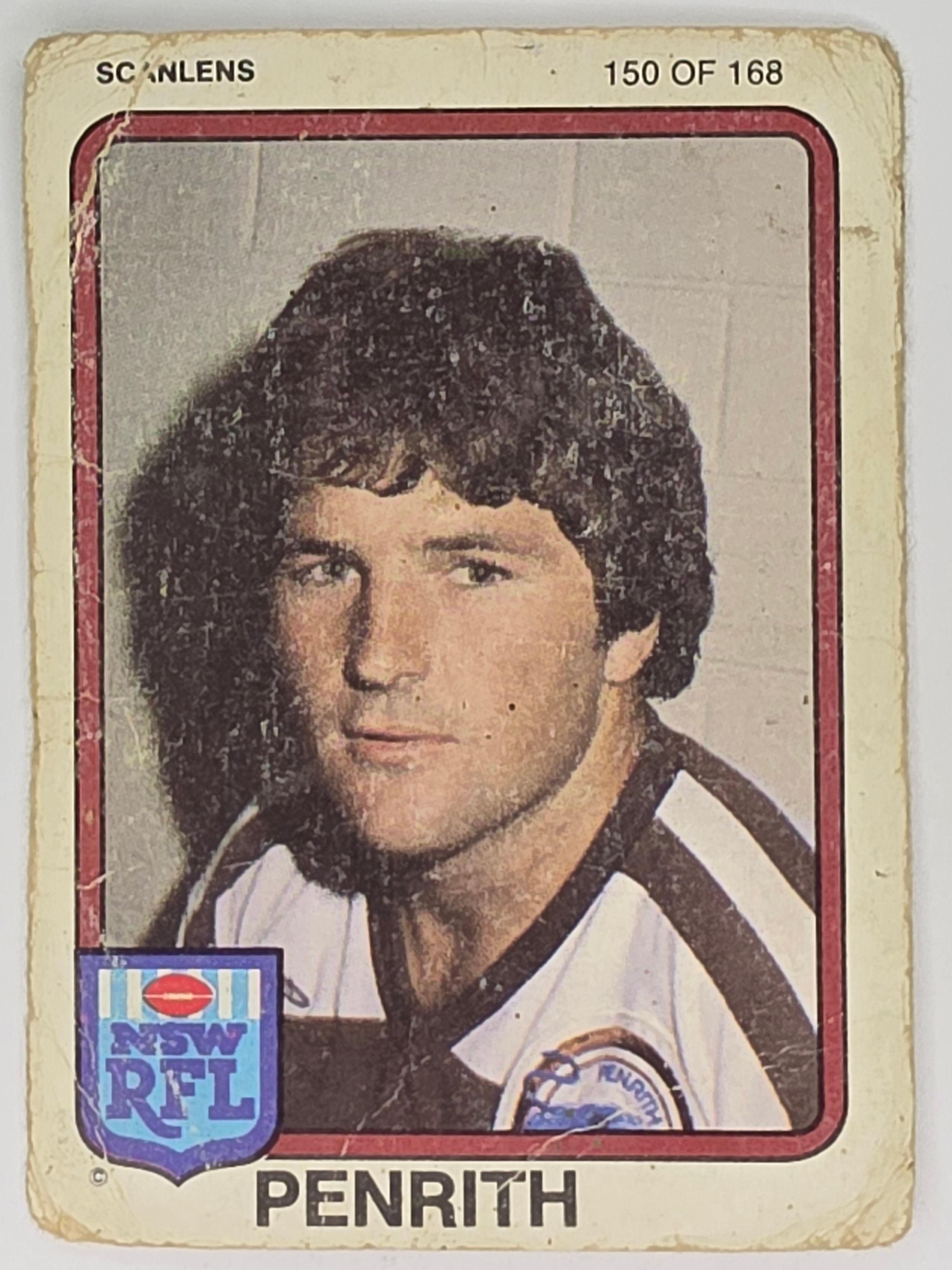 NRL 1981 Scanlens Rugby League #150 Royce Simmons Penrith Panthers