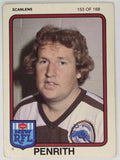 NRL 1981 Scanlens Rugby League #153 Graeme Jennings Penrith Panthers