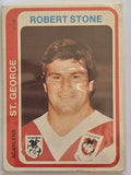 NRL 1979 Scanlens Rugby League #007 Robert Stone St. George Dragons