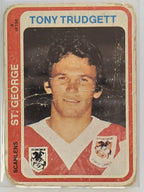 NRL 1979 Scanlens Rugby League #008 Tony Trudgett St. George Dragons