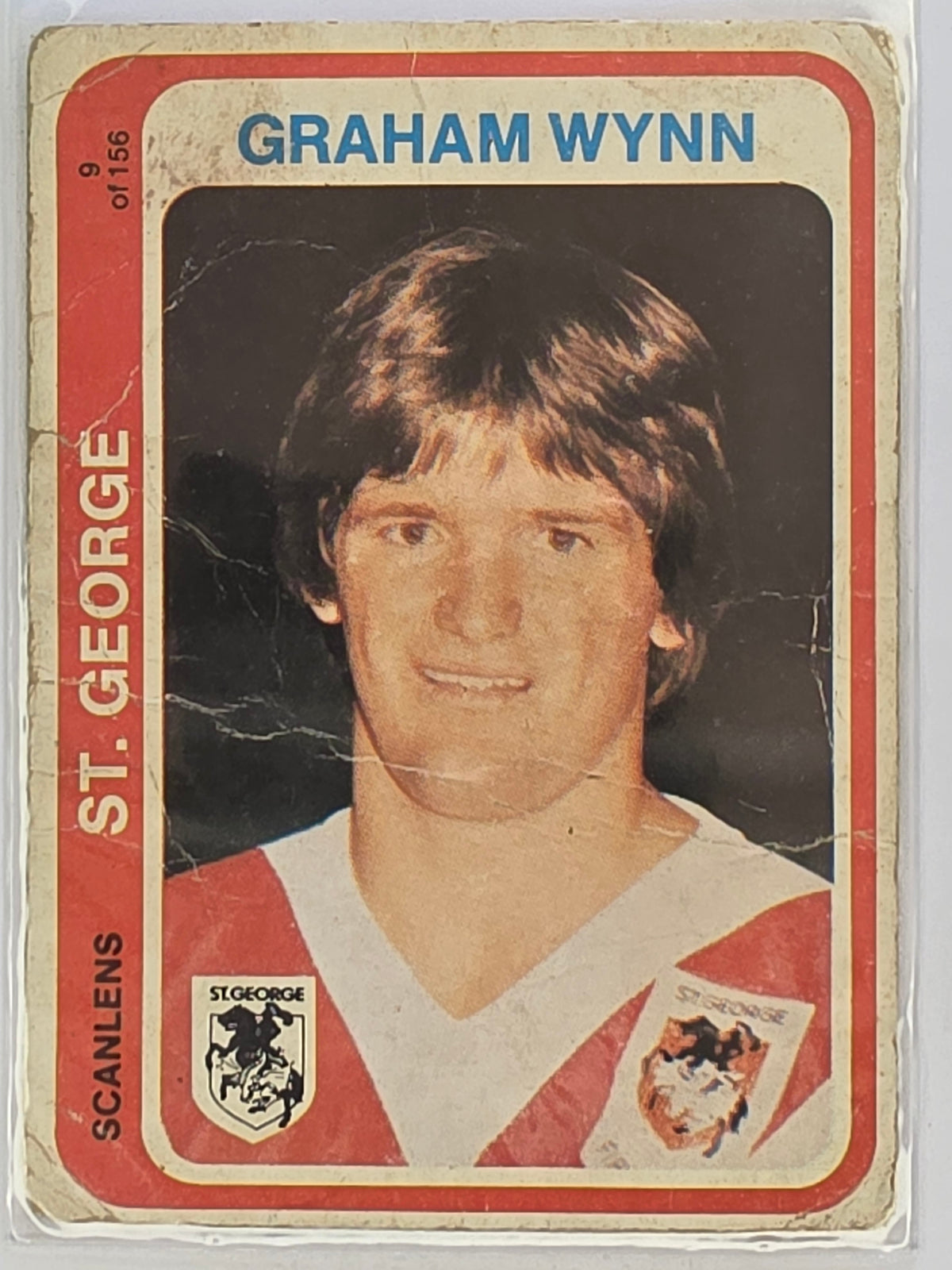 NRL 1979 Scanlens Rugby League #009 Graeme Wynn St. George Dragons