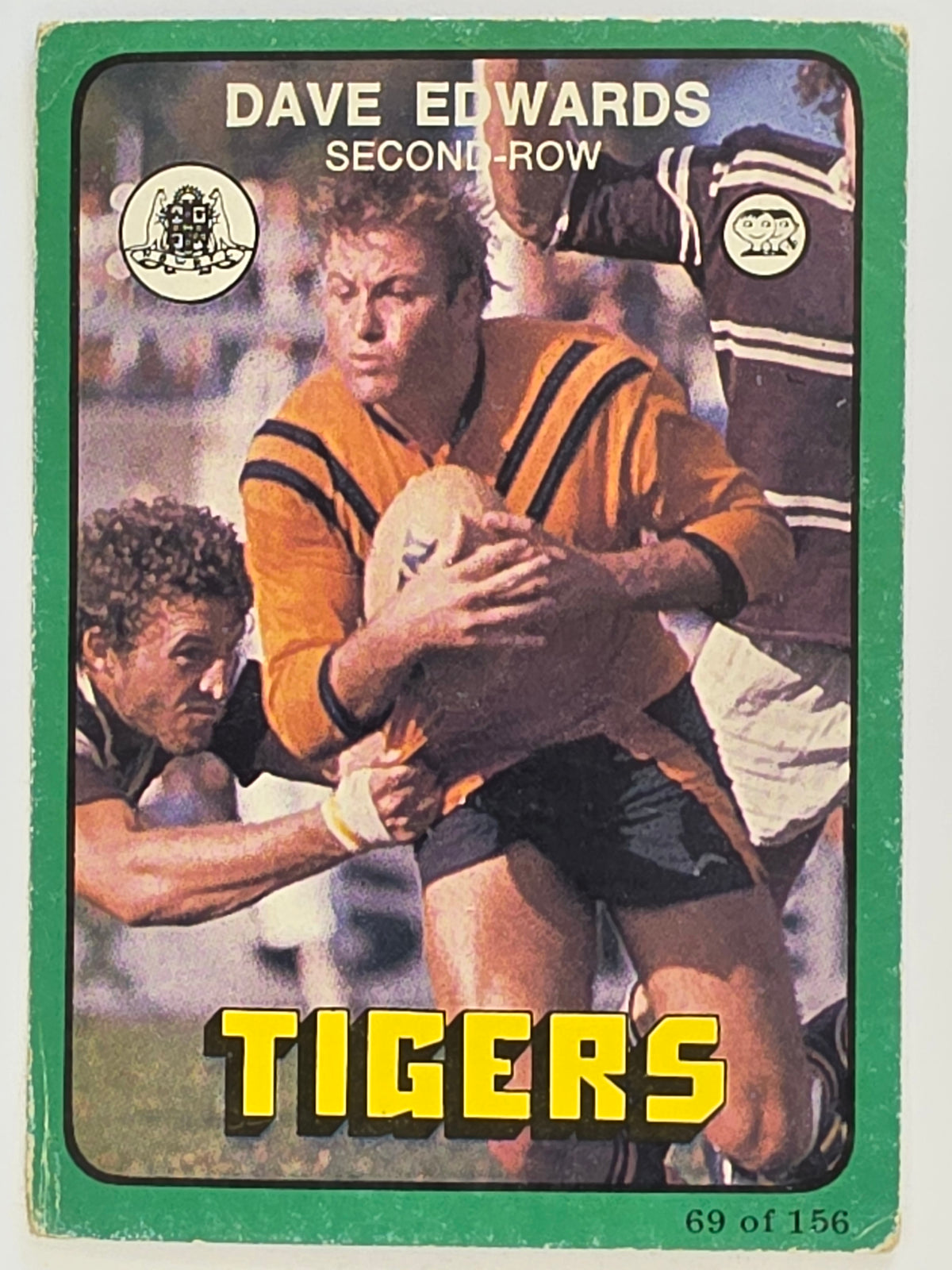 NRL 1978 Scanlens Rugby League #069 Dave Edwards Balmain Tigers