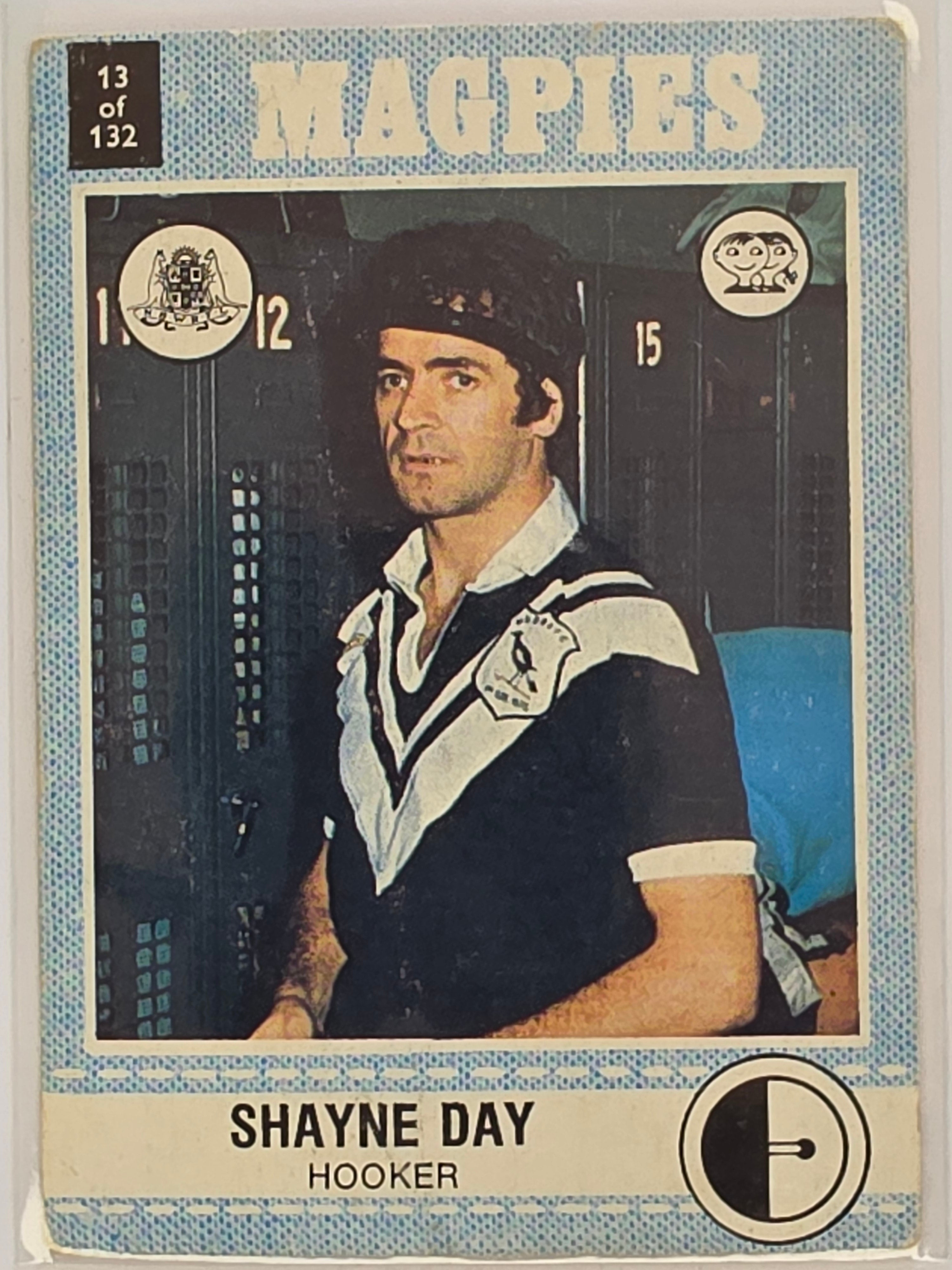 NRL 1977 Scanlens Rugby League #13 Shayne Day Western Suburbs Magpies