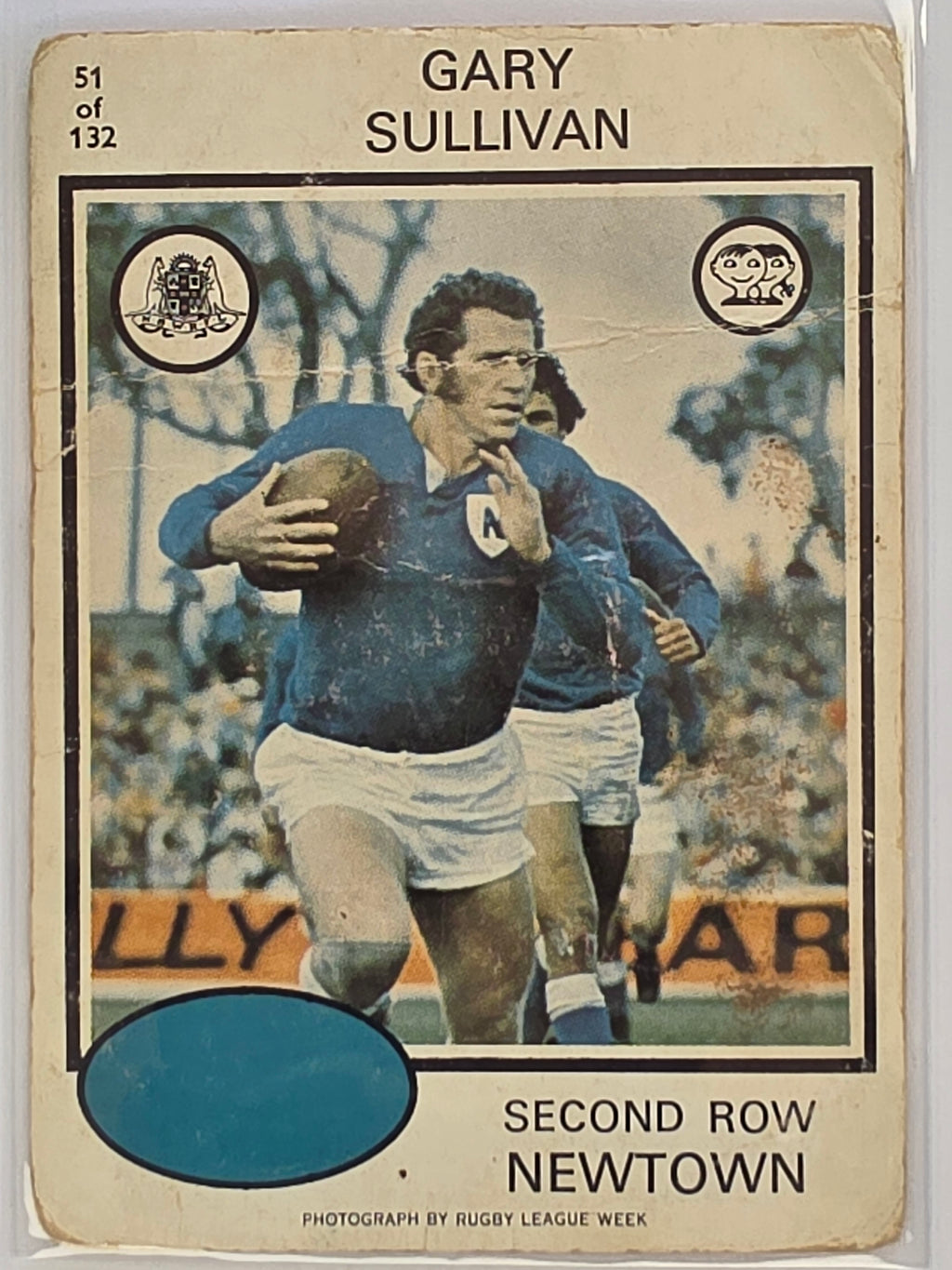 NRL 1975 Scanlens Rugby League #51 Gary Sullivan Newtown Jets