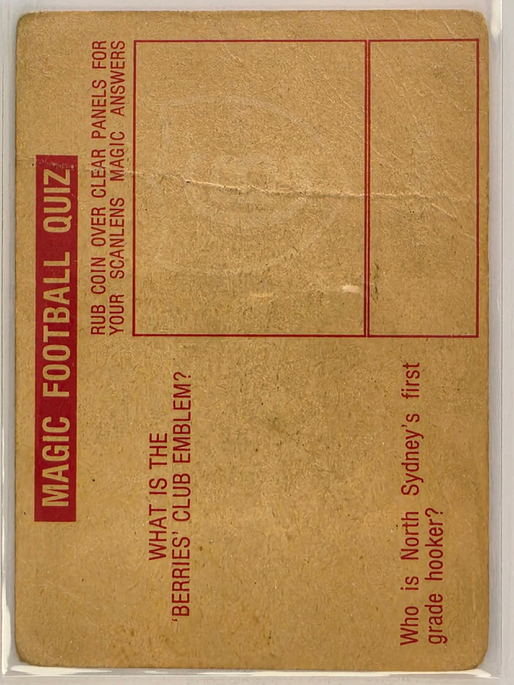 NRL 1975 Scanlens Rugby League #51 Gary Sullivan Newtown Jets