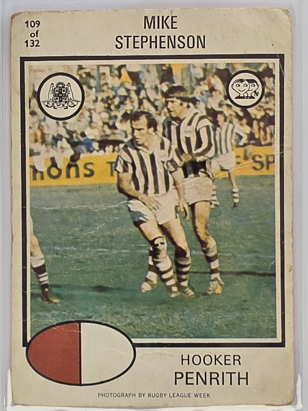 NRL 1975 Scanlens Rugby League #109 Mike Stephenson Penrith Panthers