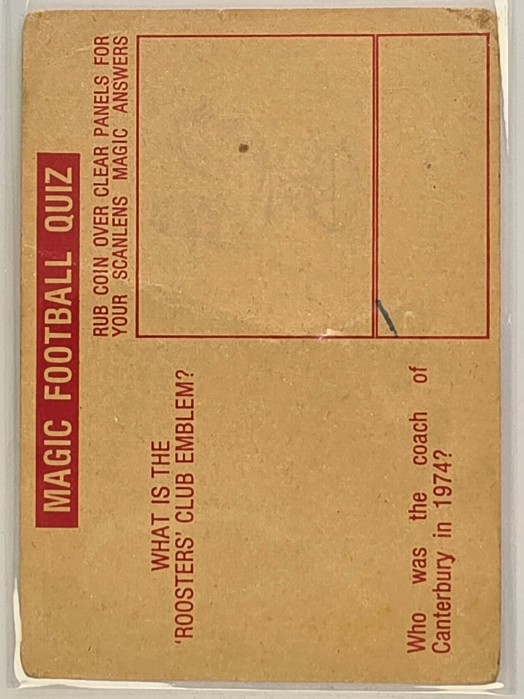 NRL 1975 Scanlens Rugby League #109 Mike Stephenson Penrith Panthers
