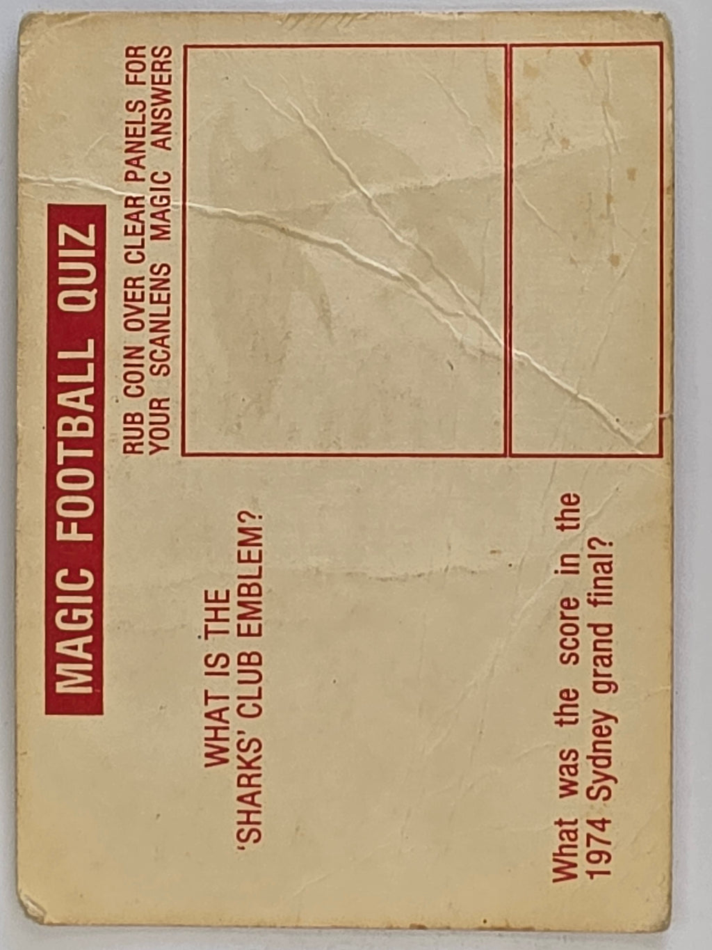 NRL 1975 Scanlens Rugby League #112 Mick Healey North Sydney Bears