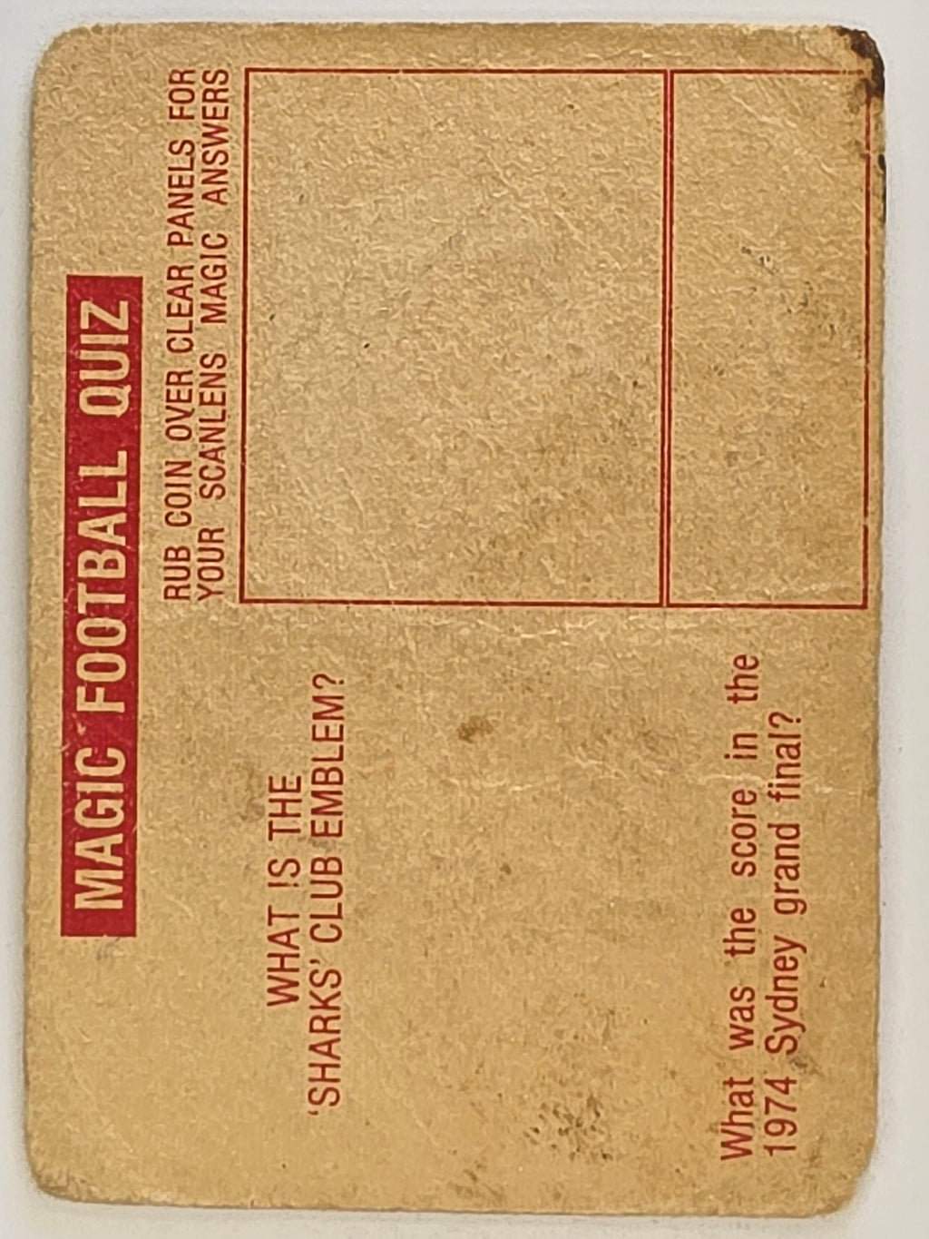 NRL 1975 Scanlens Rugby League #112 Mick Healey North Sydney Bears (a)