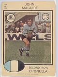 NRL 1975 Scanlens Rugby League #128 John Maguire Cronulla Sharks