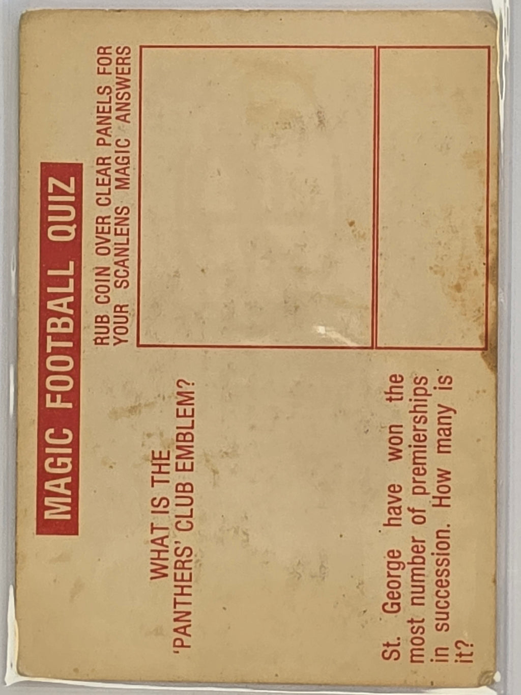 NRL 1975 Scanlens Rugby League #128 John Maguire Cronulla Sharks