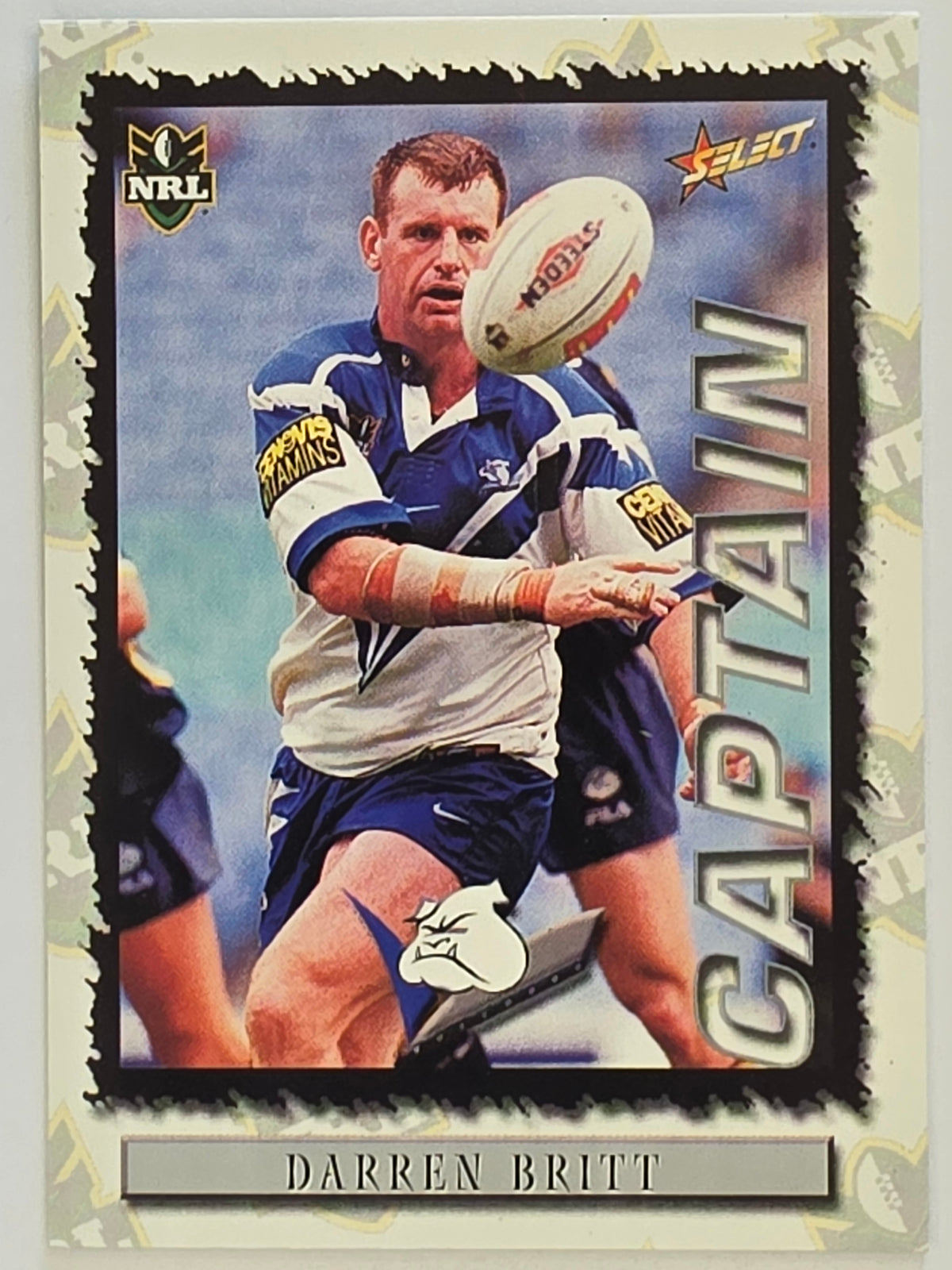 NRL 2000 Impact #020 Darren Britt Canterbury Bankstown Bulldogs