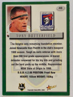 NRL 2000 Impact #046 Tony Butterfield Newcastle Knights
