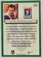 NRL 2000 Impact #054 Adam MacDougall Newcastle Knights