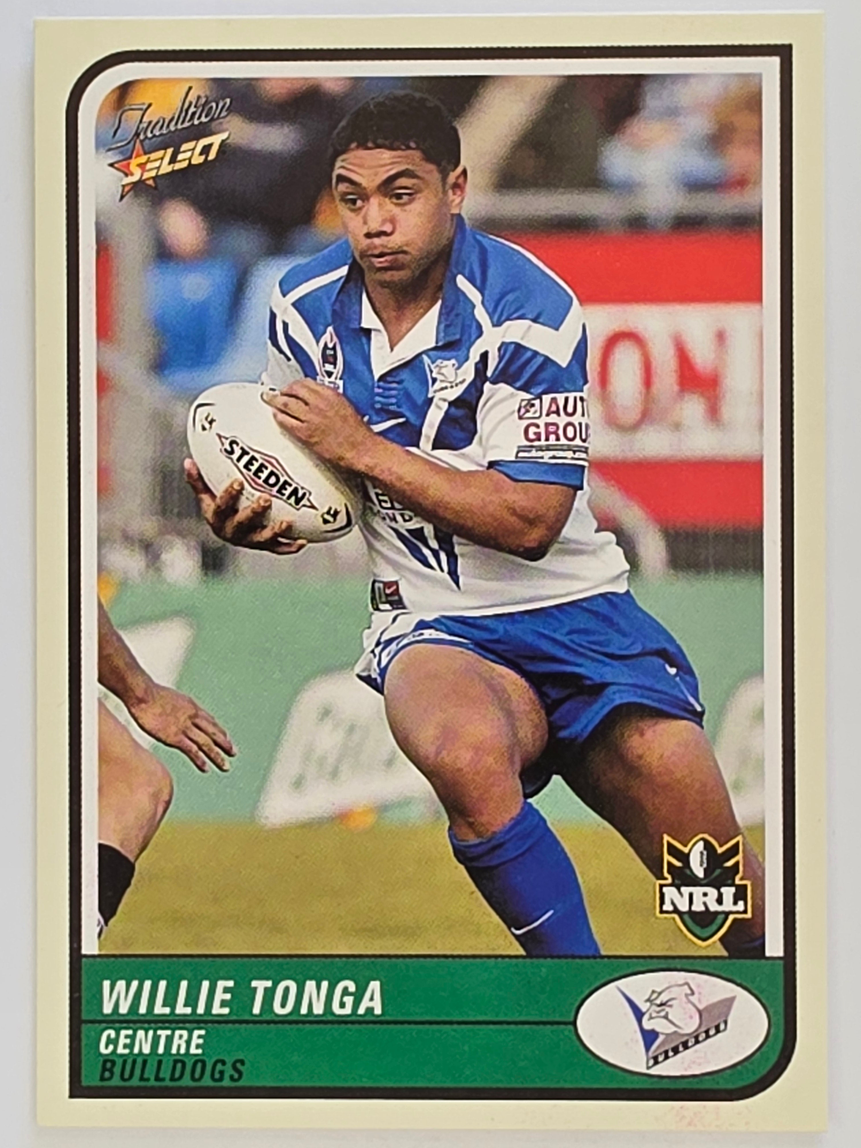 NRL 2005 Tradition  #017 Willie Tonga Canterbury Bankstown Bulldogs