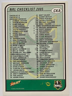 NRL 2005 Tradition #CKA Checklist 1