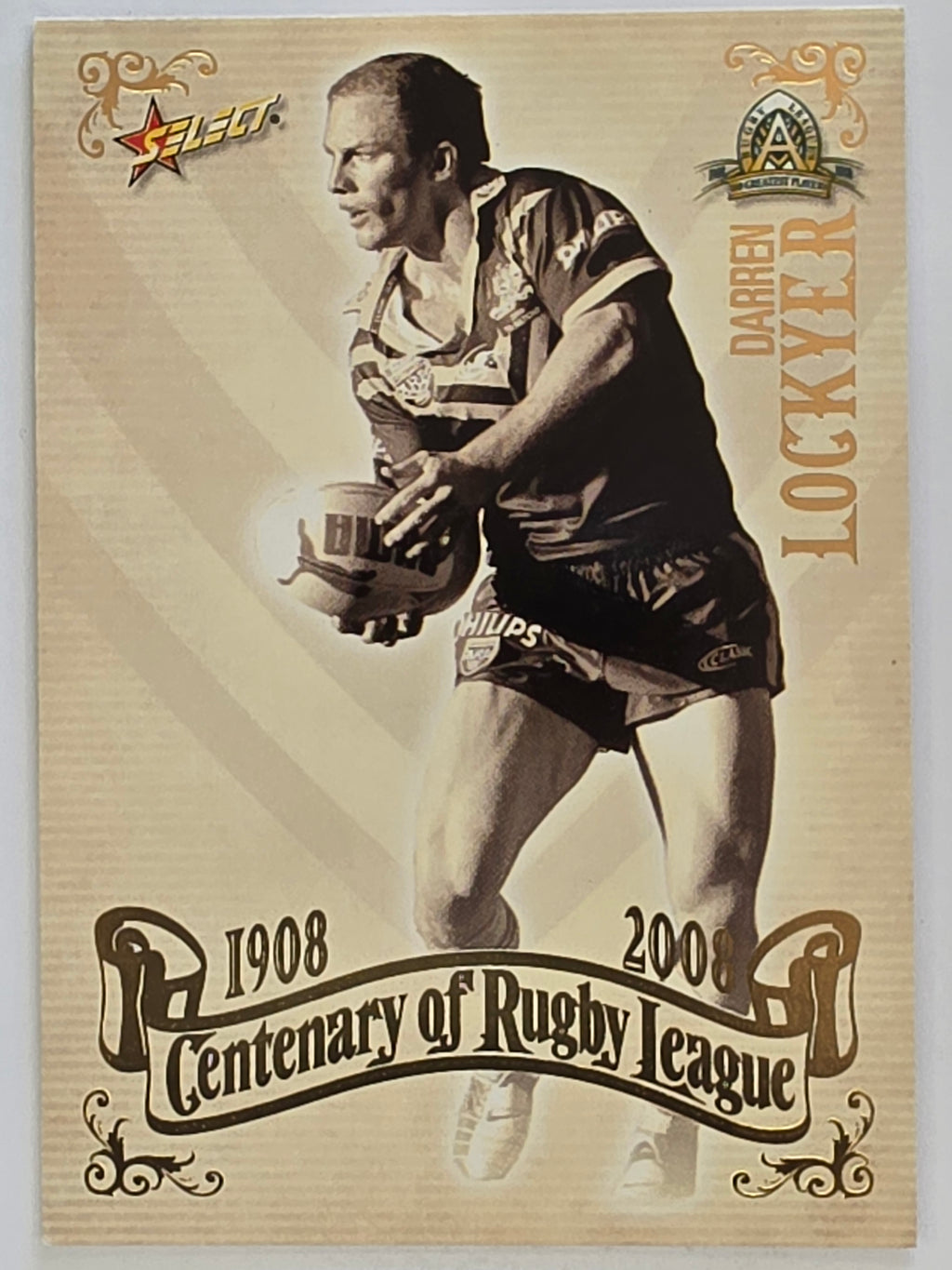 NRL 2008 Centenary | #103 Darren Lockyer Brisbane Broncos