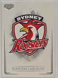 NRL 2019 Elite Base Card #118 Checklist Sydney Roosters