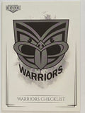 NRL 2019 Elite Base Card #127 Checklist New Zealand Warriors