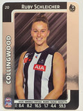 2025 AFLW TeamCoach | Silver Parallel #020 Ruby Schleicher | Collingwood Magpies