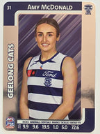 2025 AFLW TeamCoach | Silver Parallel #031 Amy McDonald | Geelong Cats
