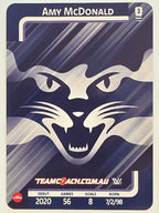 2025 AFLW TeamCoach | Silver Parallel #031 Amy McDonald | Geelong Cats