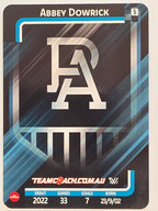 2025 AFLW TeamCoach | Silver Parallel #062 Abbey Dowrick | Port Adelaide Power