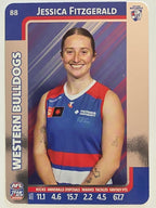 2025 AFLW TeamCoach | Silver Parallel #088 Jessica Fitzgerald | Western Bulldogs
