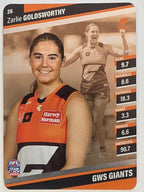 2024 AFLW TeamCoach | Silver Parallel | #26 Zarlie Goldsworthy Greater Western Sydney Giants