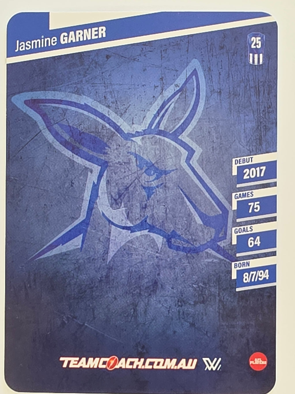 2024 AFLW TeamCoach | Silver Parallel | #34 Jasmine Garner North Melbourne Kangaroos