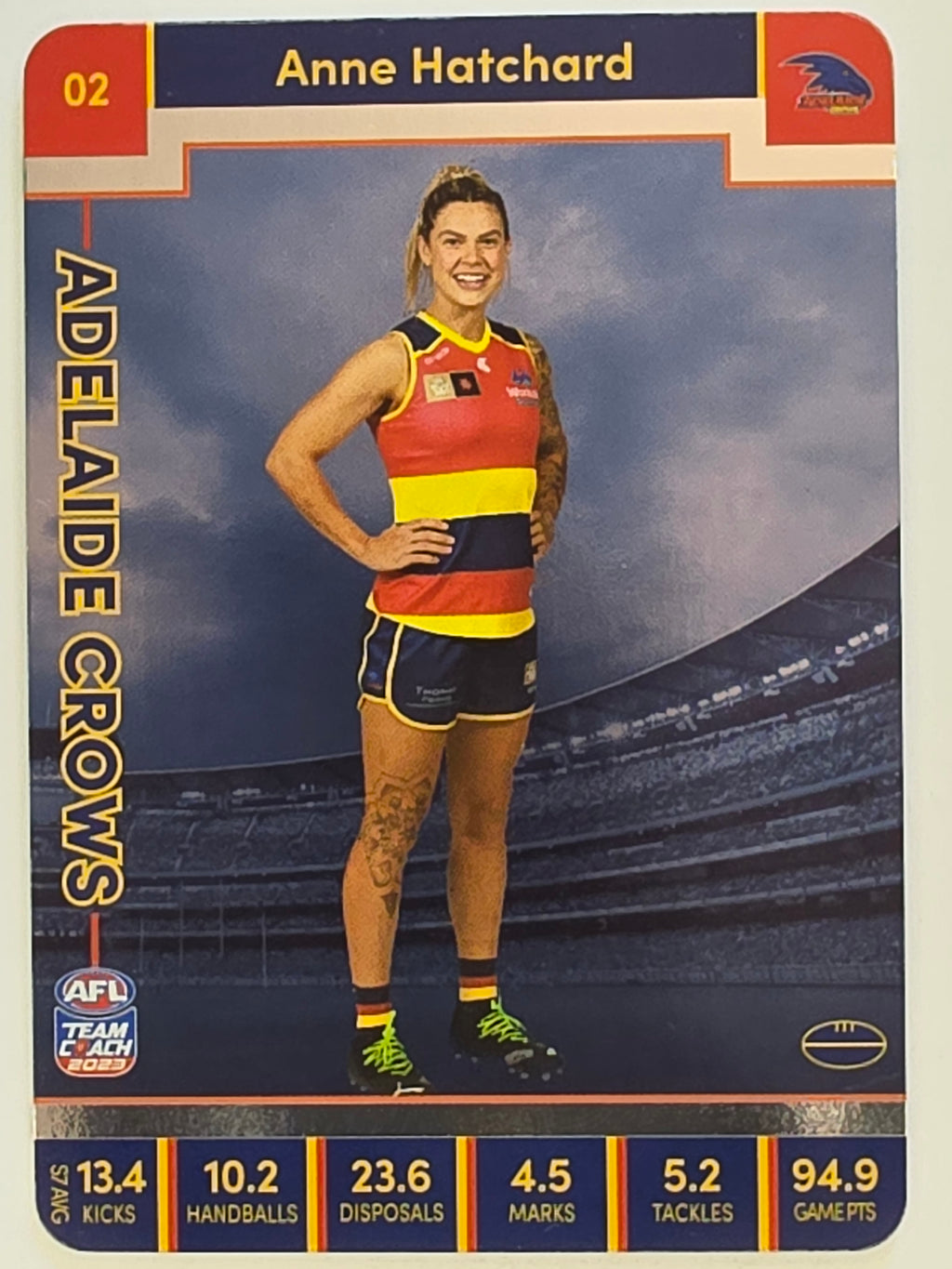 2023 AFLW TeamCoach | Silver Parallel | #2 Anne Hatchard Adelaide Crows