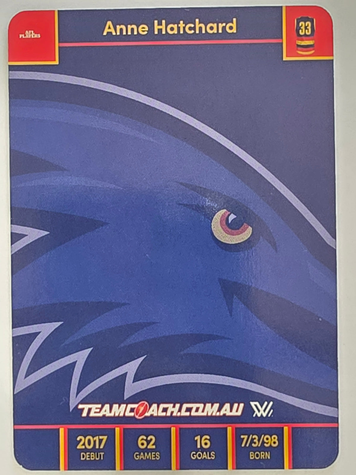 2023 AFLW TeamCoach | Silver Parallel | #2 Anne Hatchard Adelaide Crows