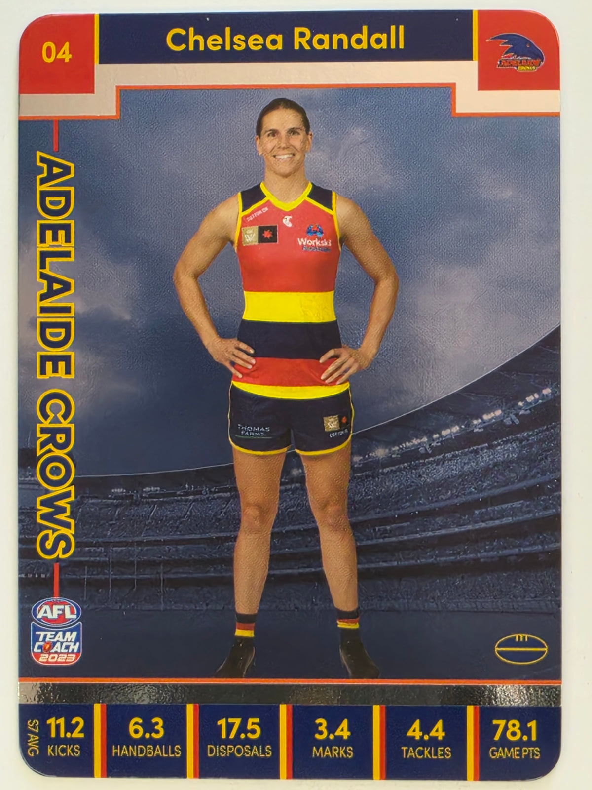 2023 AFLW TeamCoach | Silver Parallel | #4 Chelsea Randall Adelaide Crows