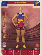 2023 AFLW TeamCoach | Silver Parallel | #7 Nat Grider Brisbane Lions