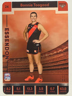 2023 AFLW TeamCoach | Silver Parallel | #24 Bonnie Toogood Essendon Bombers