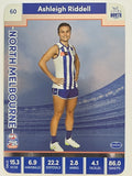 2023 AFLW TeamCoach | Silver Parallel | #60 Ashleigh Riddell North Melbourne Kangaroos