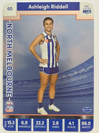 2023 AFLW TeamCoach | Silver Parallel | #60 Ashleigh Riddell North Melbourne Kangaroos