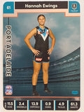 2023 AFLW TeamCoach | Silver Parallel | #61 Hannah Ewings Port Adelaide Power
