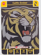 2023 AFLW TeamCoach | Silver Parallel | #68 Caitlin Greiser Richmond Tigers