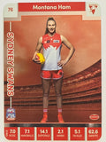 2023 AFLW TeamCoach | Silver Parallel | #76 Montana Ham Sydney Swans