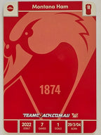 2023 AFLW TeamCoach | Silver Parallel | #76 Montana Ham Sydney Swans